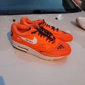 Orange Nike Air Max 1 Just Do It Men's size 10 Sneaker